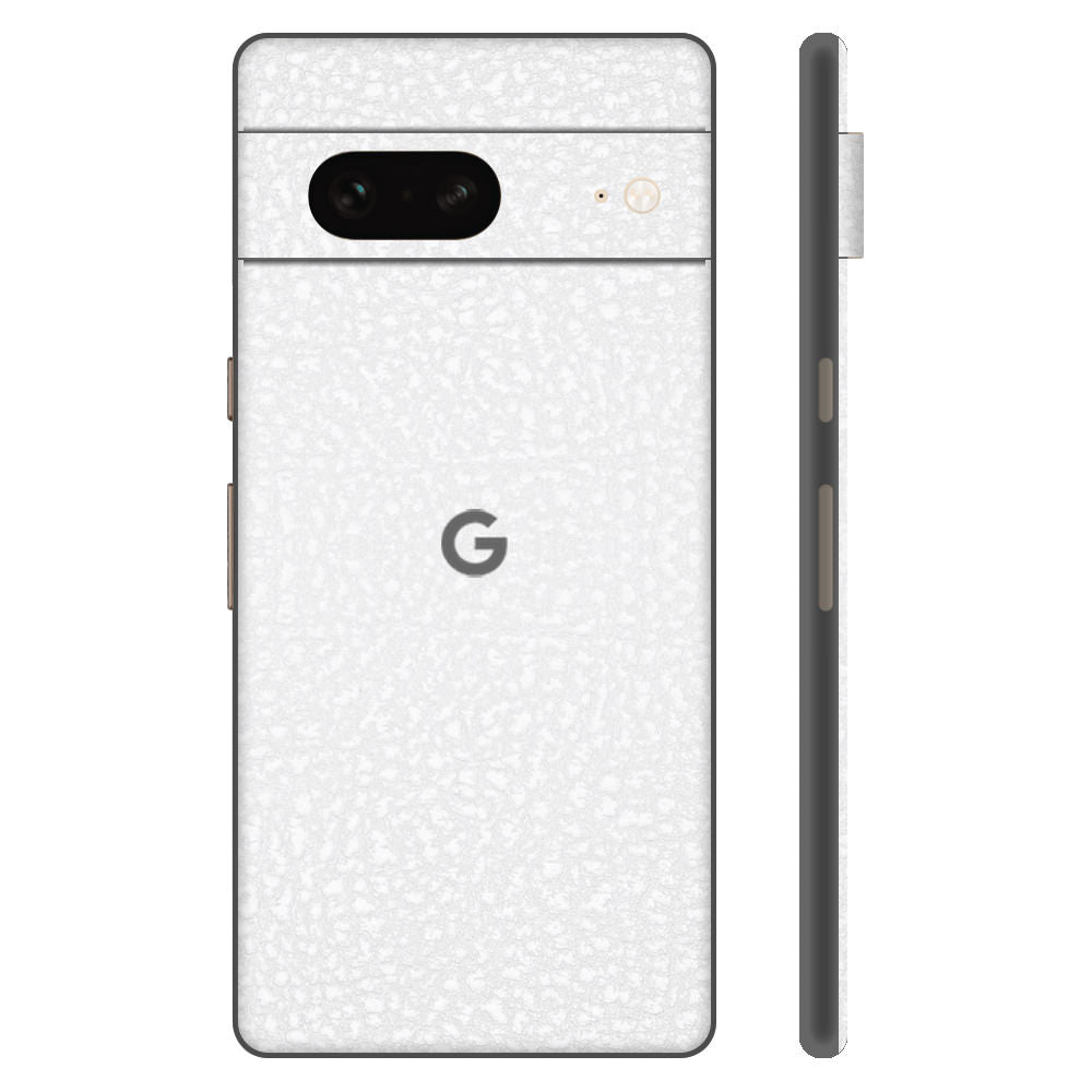 Pixel7 White Leather Back Cover