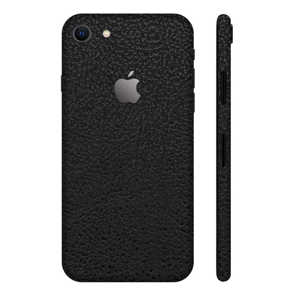 iPhone8 Black Glossy Leather Full Surface Cover